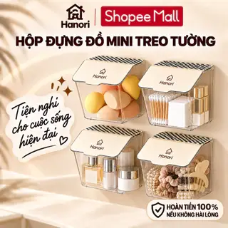 Hộp Đựng Đồ Mini Hanori Có Nắp Đậy Chống Bụi Đựng Mỹ Phẩm Gia Vị Hành Tỏi Đa Năng Tiện Lợi Gọn Gàng