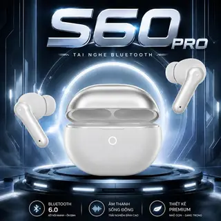 [1K BICHTRAMVIP X SPEED] Tai Nghe Bluetooth SPEED S60 Pro Chính Hãng – Tai Nghe Không Dây Bluetooth 6.0, Âm Thanh Sống Động, Kết Nối Ổn Định, Thiết Kế Cao Cấp