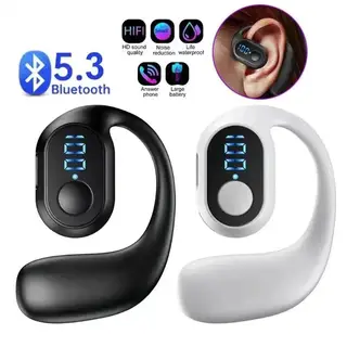 Mở Tai Duy Nhất Móc Tai Bluetooth 5.3 Headphone HD Cuộc Gọi Hifi Âm Thanh Không Đau Phù Hợp Cho Xe Tải Tài xế Nhân viên Văn Phòng