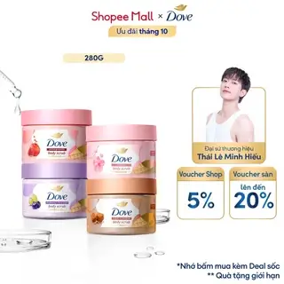 [CHÍNH HÃNG ĐỘC QUYỀN] Tẩy Tế Bào Chết Body Dove Chăm Da Sáng Mịn 280G